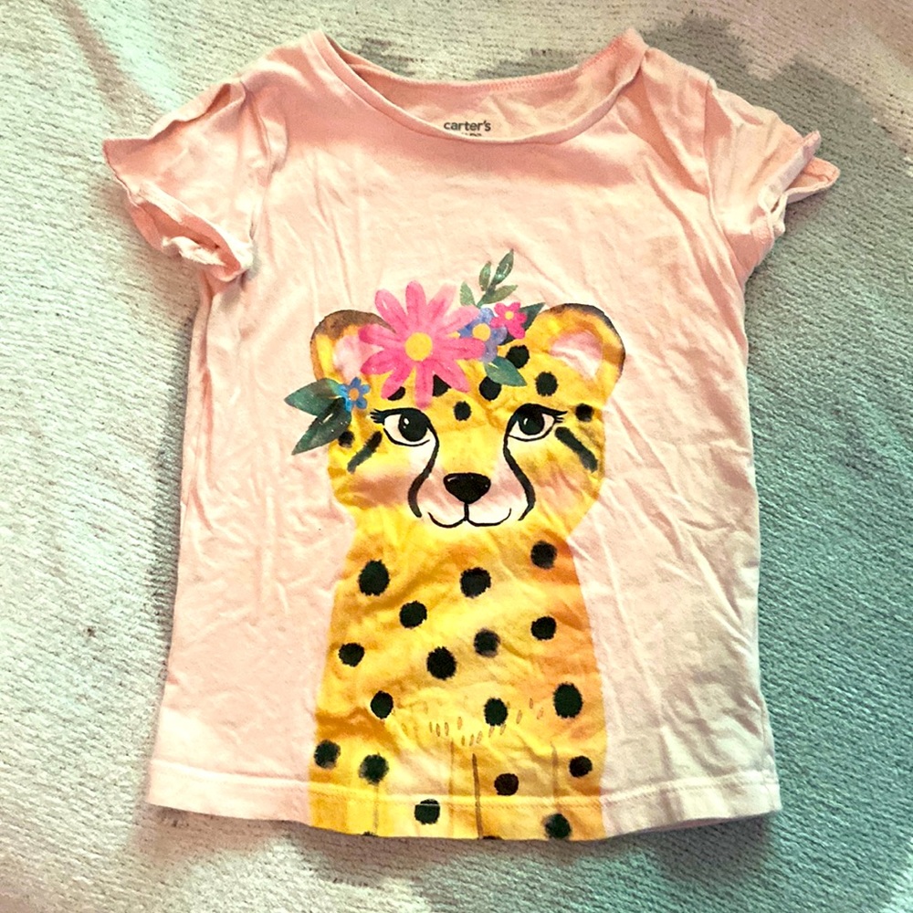 Carter’s little girl cheetah tee